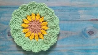 Adornos Girasol 🌻 tejidos en Crochet [upl. by Alamaj]