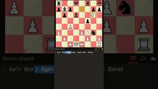 greco mate shorts chess viral trending trendingshorts strategy tactics gambit trap bts [upl. by Lail]