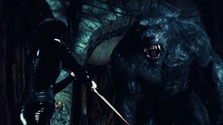 Underworld Awakening  Selene vs Giant Werewolf [upl. by Guy]