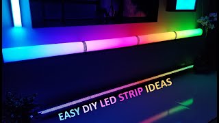 DIY LED STRIP DIFFUSER IDEAS [upl. by Naenej]