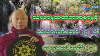 သံဃာနုသတိဘာဝနာနှင့် သံဃာဂုဏ်တော်  ၉  ပါ တရားတော် အပိုင်း  ၃ [upl. by Albarran628]