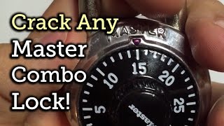 Break open any Master Combo Lock in 8 tries or less [upl. by Trinatte]