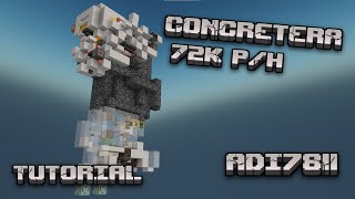 CONCRETERA 72K POR HORA MINECRAFT BEDROCK [upl. by Krauss]