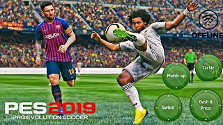 PES 19 FOR ANDROID amp IOS FREE DOWNLOAD APKOBBDATAWITH 4K ULTRA SETTINGSGRAPHICS [upl. by Coplin]