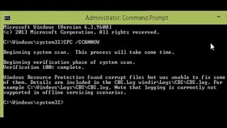 How To Fix  Windows Resource Protection found corrupt files [upl. by Eanwahs]