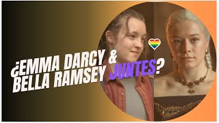 Emma Darcy y Bella Ramsey Juntes en Entrevista 🏳️‍🌈 [upl. by Stanly]