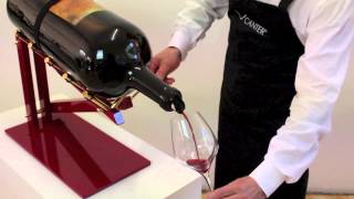 VCANTER ® the elegant and precise decanting cradle for large format wine and champagne bottles [upl. by Phalan]