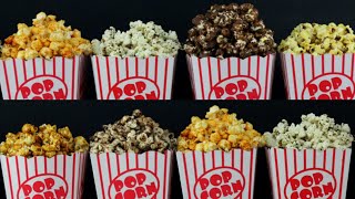 8 ways flavored popcorn 8 delicious and easy recipeshomemade popcorn [upl. by Ashwell]