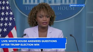 White House answers questions after Trump election win [upl. by Airdnahs993]