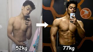 How I GAINED 25 kg FAST My Transformation  How to GAIN WEIGHT for Skinny Guys Diet and Workout [upl. by Narine]