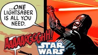 Why Darth Vader HATED DualBladed LightsabersCANON  Star Wars Comics Explained [upl. by Anerahs]