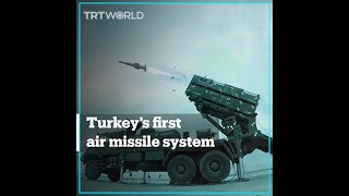 Turkey introduces its first domestically produced air missile system [upl. by Acinorrev]