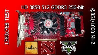 ATI Radeon HD 3850 CSGO Dota 2 GTA 5 [upl. by Nahtanohj]