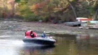 Scat HP Hovercraft on Water and Mud [upl. by Innob372]