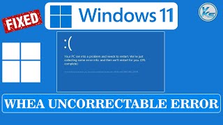 ✅ How To Fix WHEA UNCORRECTABLE ERROR  Windows 11 BSOD Fix [upl. by Yenahs]