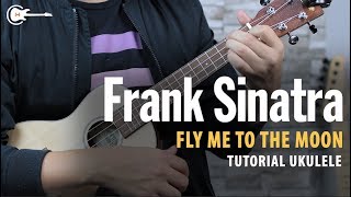 Frank SinatraEVANGELION  Fly Me To The Moon UKULELE Tutorial HD [upl. by Holzman]