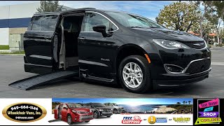 For Sale 2020 Chrysler Pacifica Touring  BraunAbility Power ONE TOUCH Fold Out Ramp Wheelchair Van [upl. by Wilbur877]