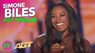 Olympic Icon Simone Biles SHOCKS Americas Got Talent [upl. by Adnarom]