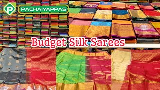 Pachaiyappas Silks Budget Silk Sarees from Rs1275 Bridal Contrast Semi Silk Sarees at Low Price [upl. by Analise]