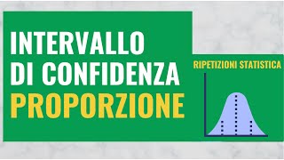 65 Intervallo di confidenza per la Proporzione anche detta Frequenza [upl. by Ssalguod]