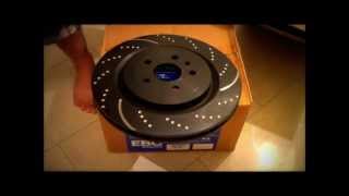 EBC brake rotors kitslotted and dimpled  whats inside the box [upl. by Airuam776]