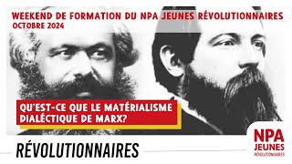 Questce que le matérialisme dialectique de Marx [upl. by Pronty]