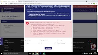 HOW TO RESOLVE DIGITAL SIGNATURE ERROR ON DGFT PORTAL DSC token is not connected with system [upl. by Erot]