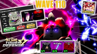 Wave 110 Extreme Infinite Mode feat 7Star Madara  New META Unit  Roblox All Star Tower Defense [upl. by Ambrogio]