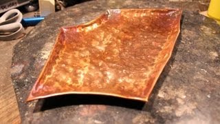 How to Hammer Out a Copper Platter or Plate [upl. by Ylatfen]