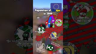 Population of Europe in 2000 CB ItzSGG1 lebanesemapper BosnianEditz [upl. by Adnolahs]