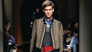 Balmain FallWinter 2016 Menswear Show [upl. by Trebreh730]