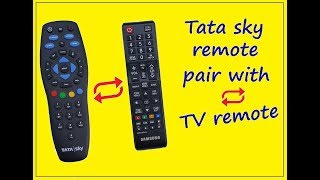 How to pair tata sky remote with TV remote [upl. by Nitsrik435]