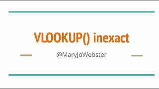 Excel Magic Using VLOOKUP for inexact match [upl. by Selrahc]