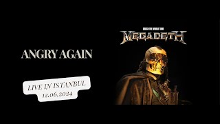 Megadeth Angry Again  Live in Istanbul at Kucukciftlik Park 12062024 [upl. by Ever721]