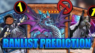 Yugioh TCG August 2024 Banlist Prediction [upl. by Llerdnad194]