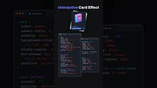 How to Design Interactive Card Effect  Card Effect shorts shortsviral [upl. by Arim475]