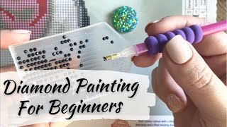 Diamond Painting for Beginners  A Step by Step Tutorial [upl. by Ahsinaj]