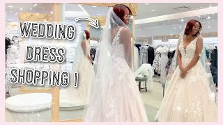 DAY IN MY LIFE SHOPPING FOR MY DREAM WEDDING DRESS at Davids Bridal i found the one yall 💍 [upl. by Adnawat]