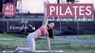 Sanfter Pilates Flow für deinen Rücken 40 🌱🧙‍♀️ Entfessle deine Wirbelsäule [upl. by Jacinta]