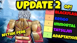 AOT Revolution UPDATE 2 All New PERK Tier List [upl. by Nuj775]