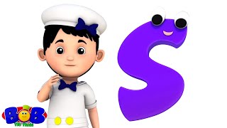 Letter S Song S for Sailor Learn Alphabet Sound amp Names with Bob The Train [upl. by Etteb265]