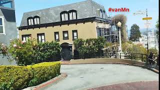 Driving down LOMBARD Street in San Francisco the CROOKEDEST STREET in the world [upl. by Kedezihclem]