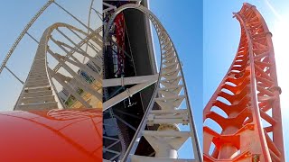 Every Roller Coaster At Ferrari World Abu Dhabi Including Worlds Fastest Roller Coaster 4K POVs [upl. by Goraud973]