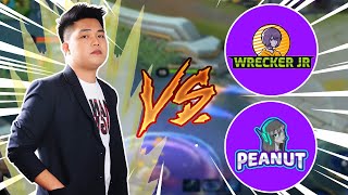 WRECKER HINAMON NG 1 VS 2 SI PEANUT AT WRECKER JR [upl. by Yecram]