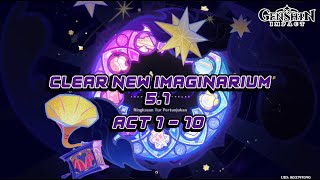 New Imaginarium Teater 51  Clear Act 110  Genshin Impact [upl. by Amathiste]