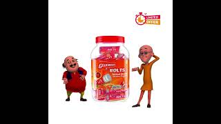 GLUCOVITA BOLTS  MOTU PATLU  FREE GIFT  AVAILABE NOW [upl. by Ferino727]