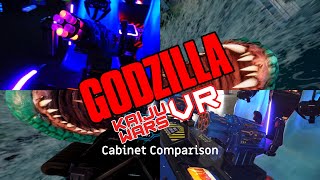 Comparing Godzilla Kaiju Wars VR Cabs IAAPA v Production [upl. by Bevers]