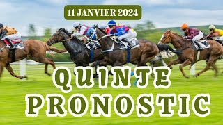 PRONOSTIC QUINTE DU JOUR 11 JANVIER 2024 PMU [upl. by Annalise533]