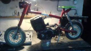 motorynka z silnikiem MZ 250 ETZ tuning [upl. by Ssilem]