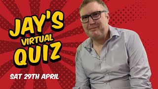 Virtual Pub Quiz Saturday 29th April [upl. by Khalin55]